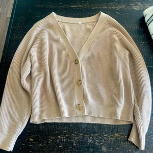 Women’s Tan Cardigan